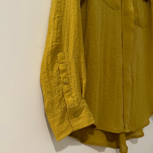 NWOT H&M Front Pocket Blouse Size 4 - Picture 4 of 5